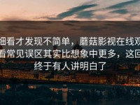 细看才发现不简单，蘑菇影视在线观看常见误区其实比想象中更多，这回终于有人讲明白了