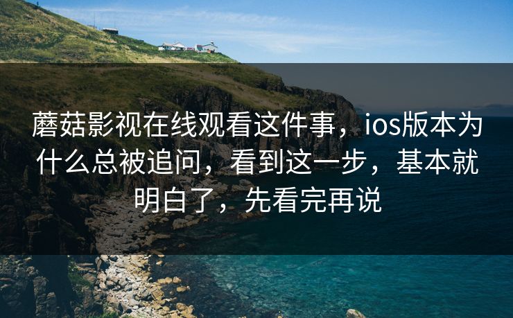 蘑菇影视在线观看这件事，ios版本为什么总被追问，看到这一步，基本就明白了，先看完再说